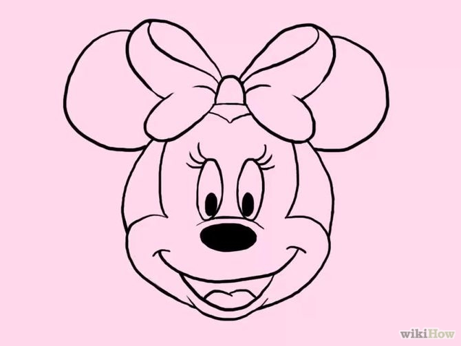 minnie mouse big drawing - Clip Art Library