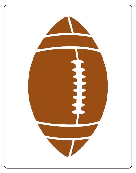 football-stencil