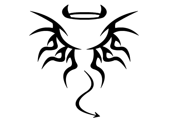 tribal devil tattoo designs - Clip Art Library