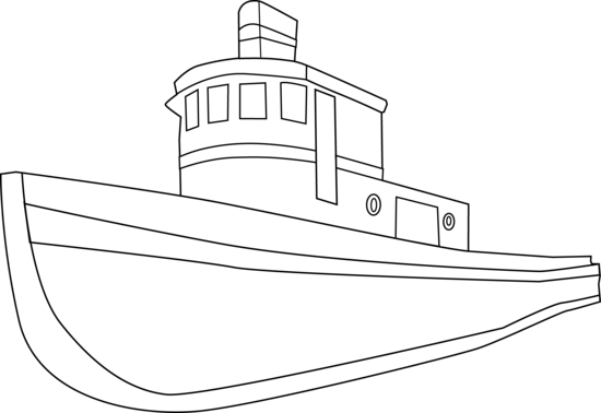 Ship Coloring Page - Free Clip Art