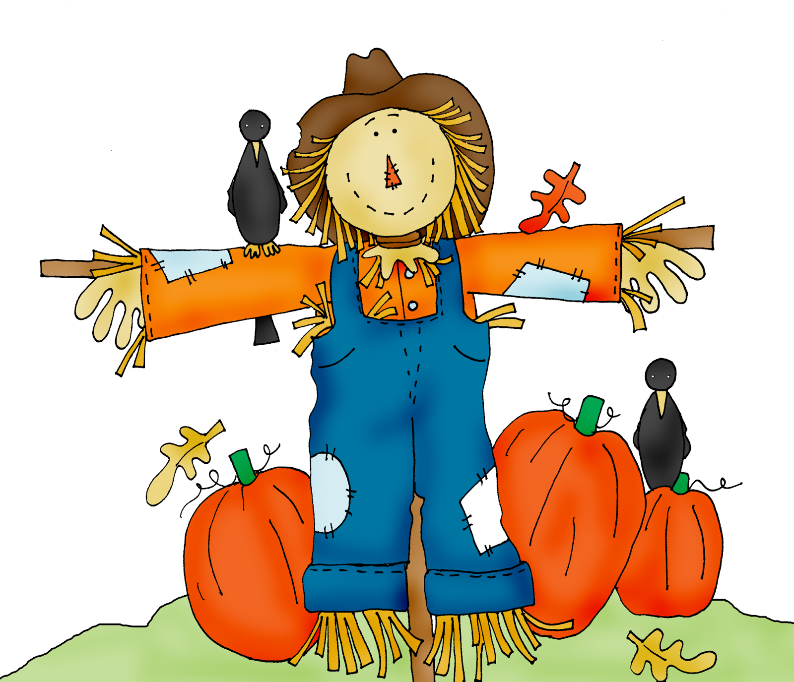 Scarecrow Pumpkin Patch Clipart - Free Clip Art Images