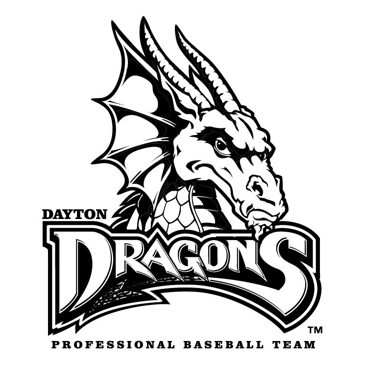 Dayton Dragons 0 Free Vector Clip Art Library Coloring Pages