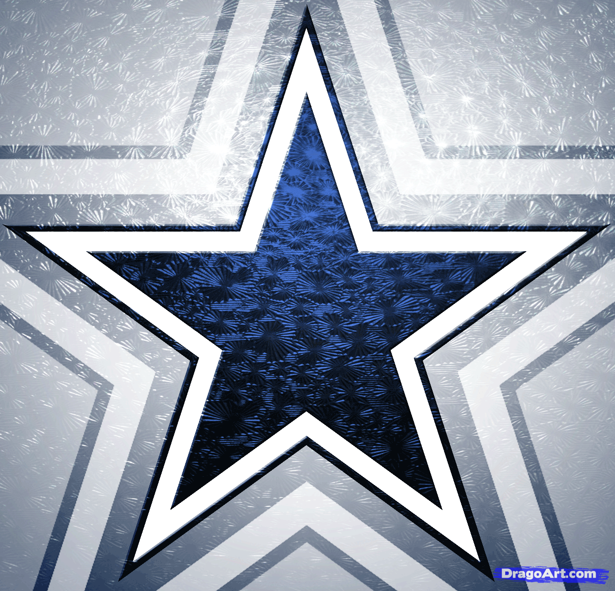 How to Draw the Dallas Cowboys, Dallas Cowboys, Step by Step 