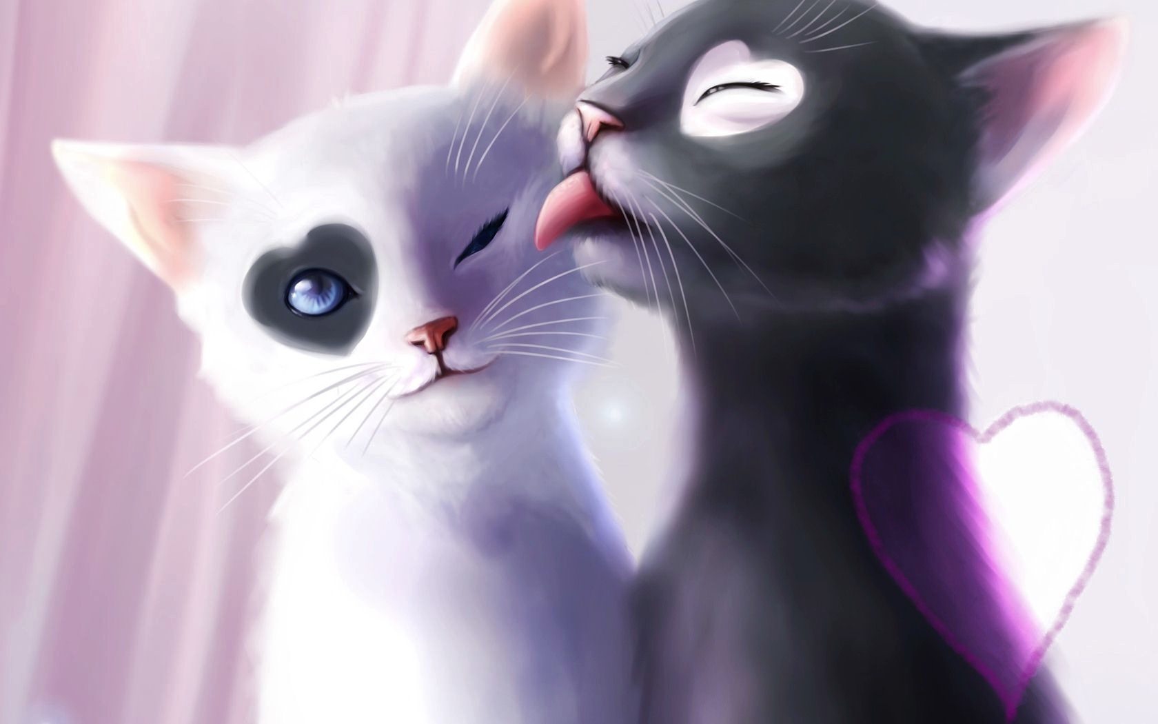 Lovely Anime Cat Couples Images | HD Wallpapers Images