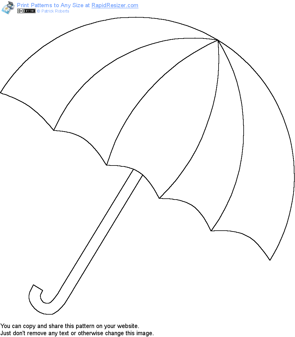 free umbrella template download free umbrella template