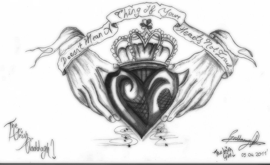 Claddagh Tattoos, Designs And Ideas : Page 11