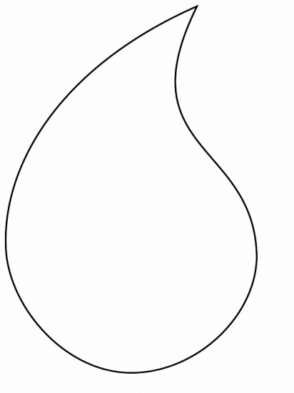 water drop coloring page