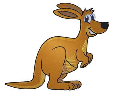 Animals Embroidery Design: Cartoon Kangaroo from King Graphics