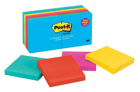  : Post-it Notes, 3 in x 3 in, Jaipur Collection, 14 