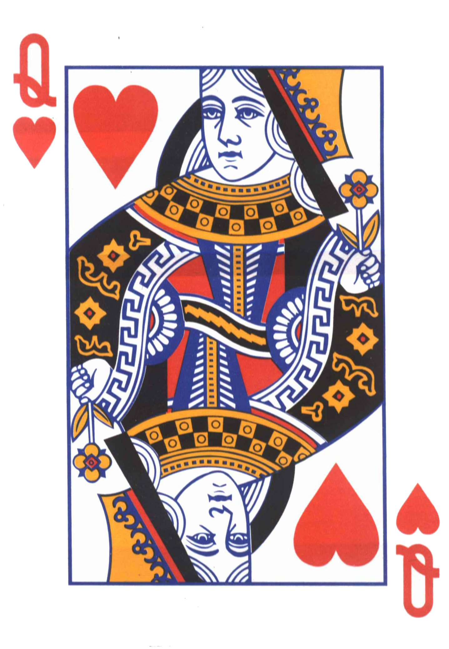 queen of hearts cards template