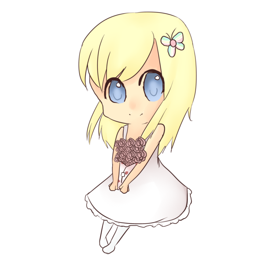 Chibi flower girl by RibbonDrop on Clipart library