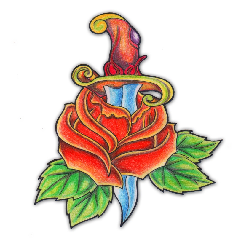 Rose Bud Tattoo Images Designs.