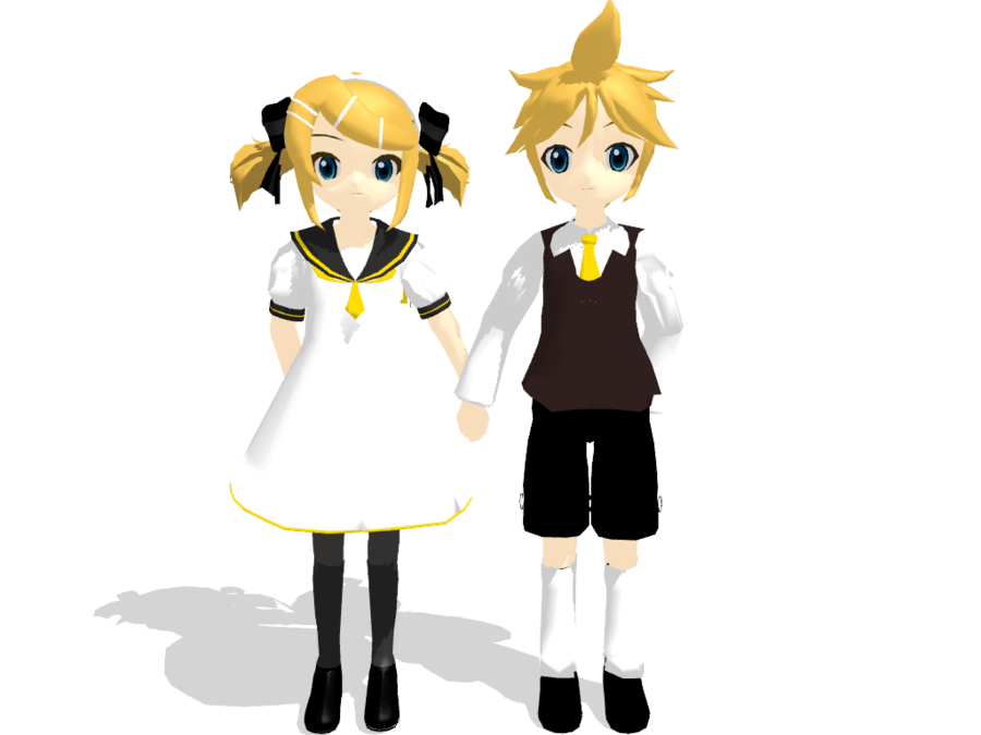 Clipart library: More Like MMD - Adolescence Rin and Len by Mayuen