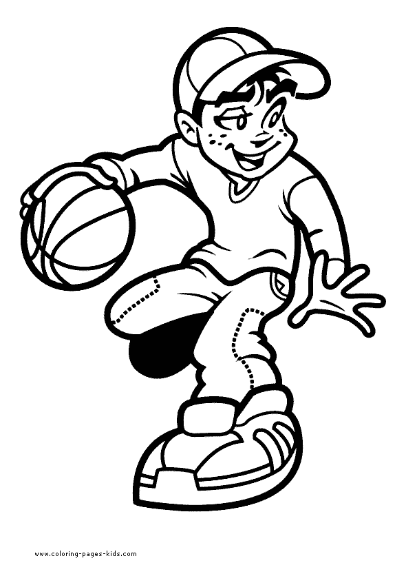 Picture Basketball Players Free Download Clip Art Coloring Pics Printable