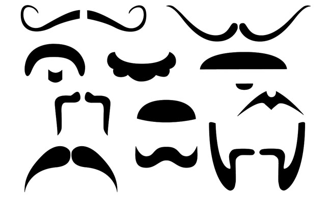 Mustache And Beard Silhouette images