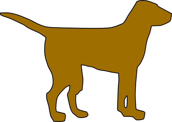 Dog Silhouette clip art - vector clip art online, royalty free 