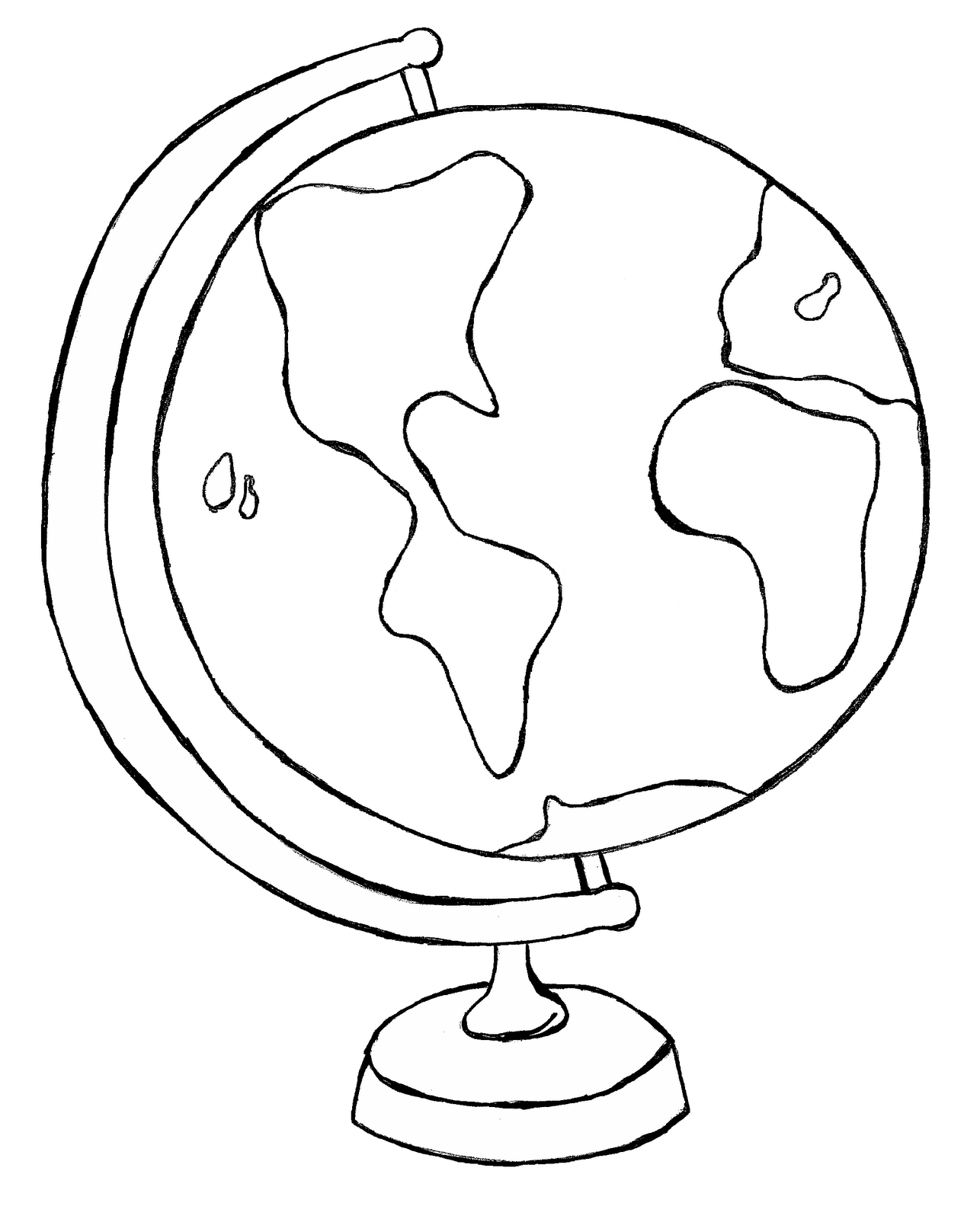 Globe Clipart Black And White | Clipart library - Free Clipart Images