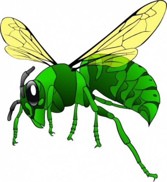Green Hornet Clip Art (.) - Animals vector #28427 | Download Free 