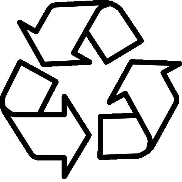 Recycling Symbol Outline Coloring Pages - Recycle Coloring Pages 