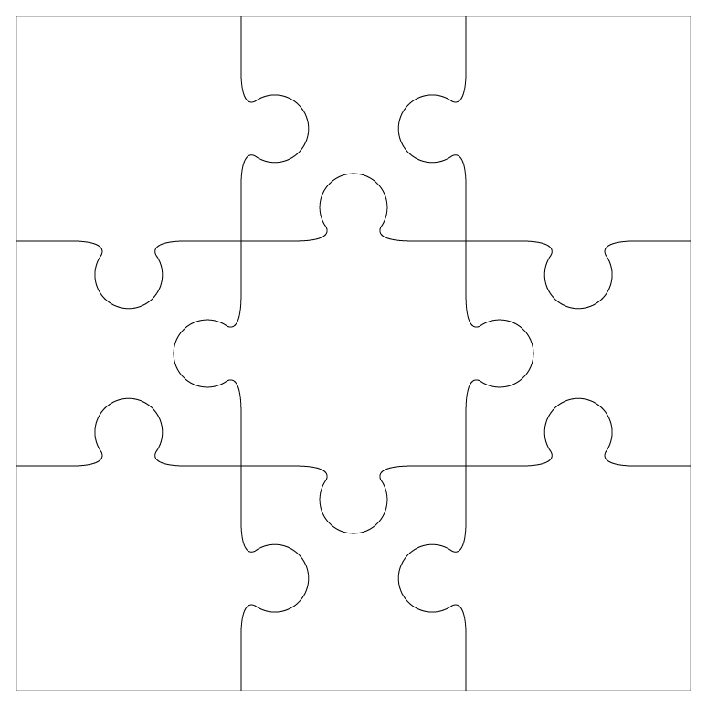 10 Piece Puzzle Template from clipart-library.com