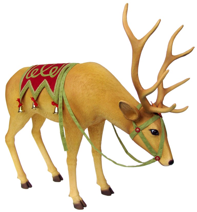 Reindeer head down - dressed (JR IE+08HDD) - The Jolly Roger 