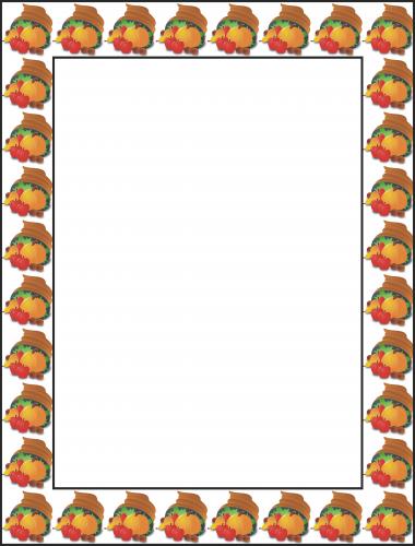 Free Thanksgiving Borders and Frames 3 - Free Clipart