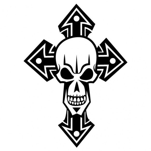 Pix For  Black And White Cross With Wings Tattoo Designs