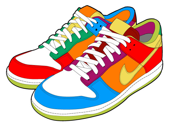 Nike Running Shoes Clipart | Clipart library - Free Clipart Images