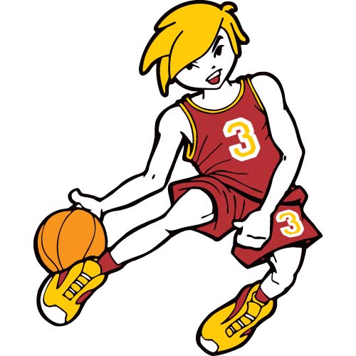 clipart of girl playing basketball - photo #28