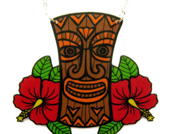Popular items for tiki necklace on Etsy