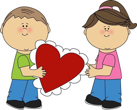 Valentine's Day Kids Clip Art - Valentine's Day Kids Image