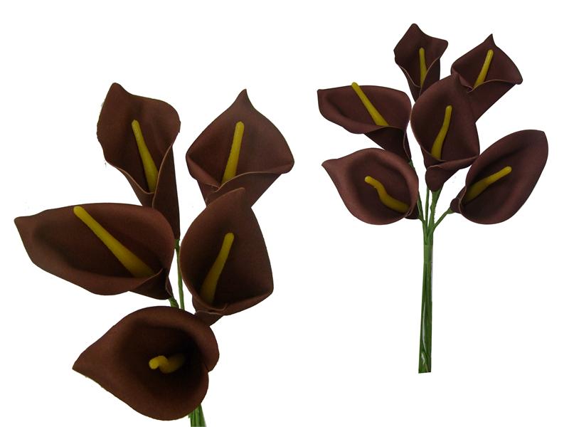42 LIFESIZE Calla Lilies - Chocolate | eFavorMart