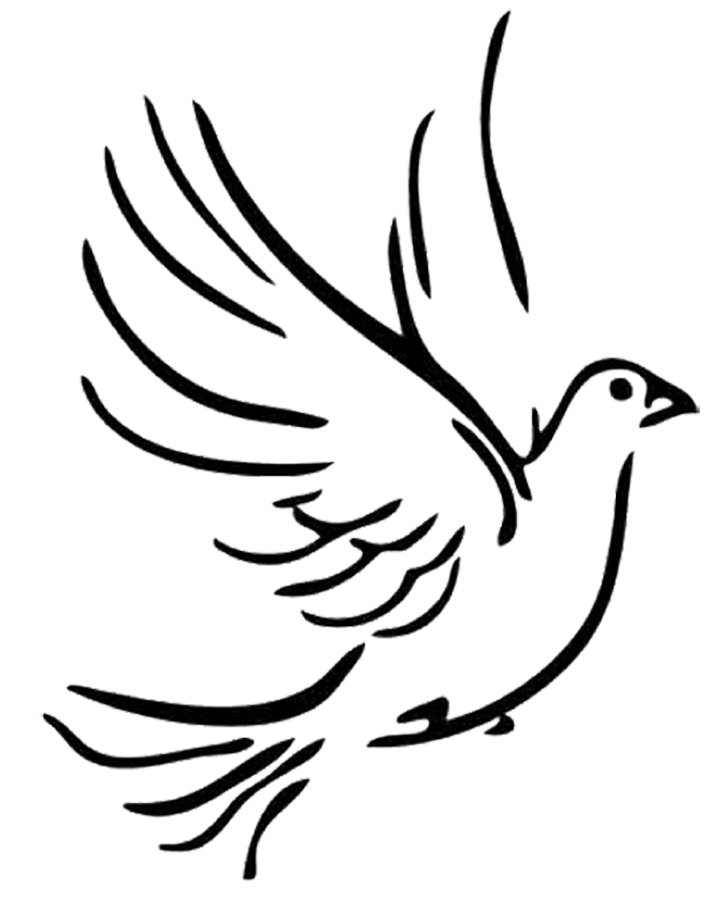 Free Dove Line Art, Download Free Dove Line Art png images, Free