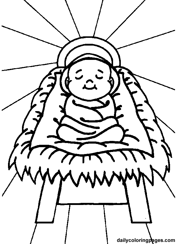 Coloring Pages Baby Jesus | Rsad Coloring Pages