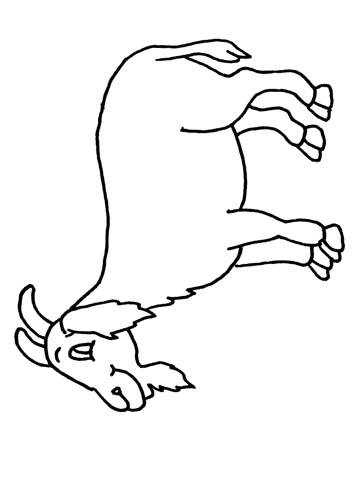 a goat Colouring Pages (page 3)