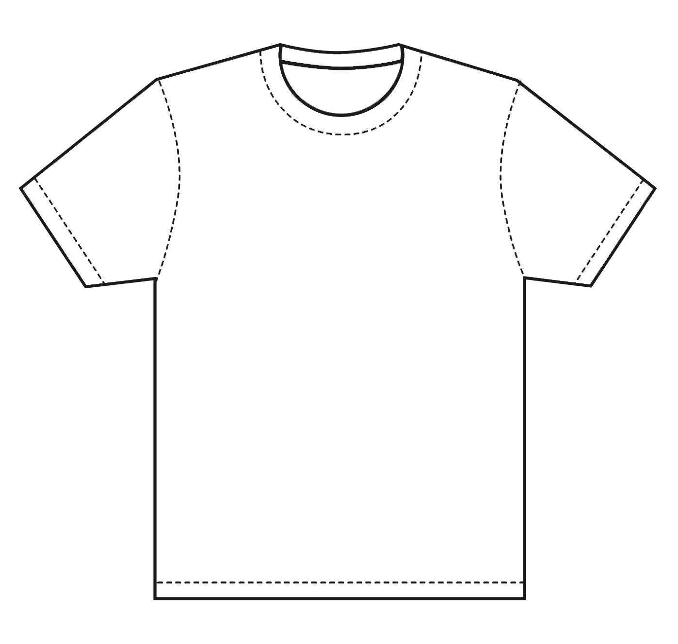 clip art of a t shirt outline - photo #50