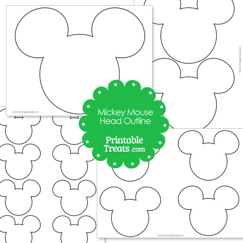 Printable Mickey Mouse Head Outline