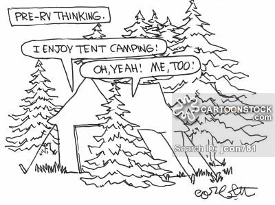 Tent Camping Cartoons and Comics - funny pictures from CartoonStock