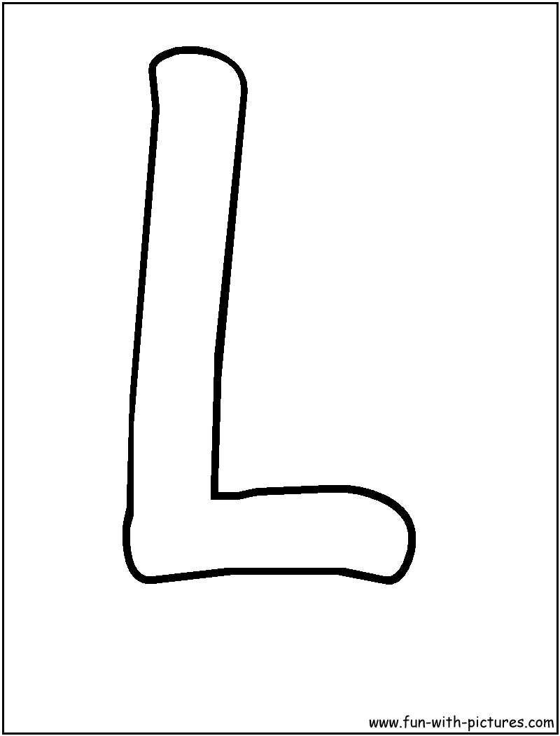 Bubble Letter I Coloring Pages