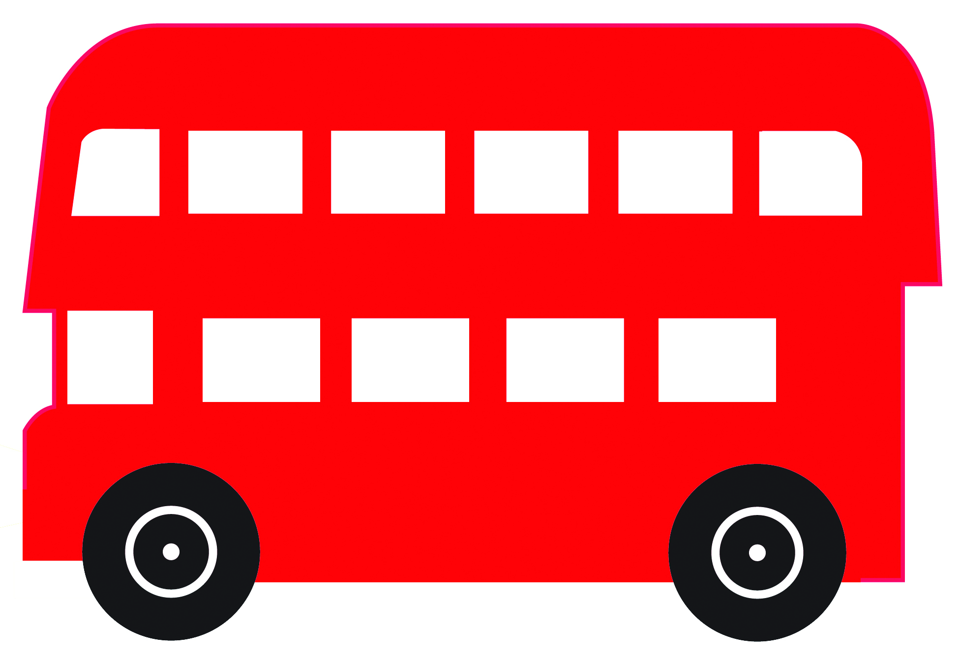 London Bus Silhouette Clipart - Free Clip Art Images