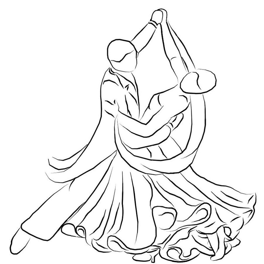 ballroom dancer coloring pages