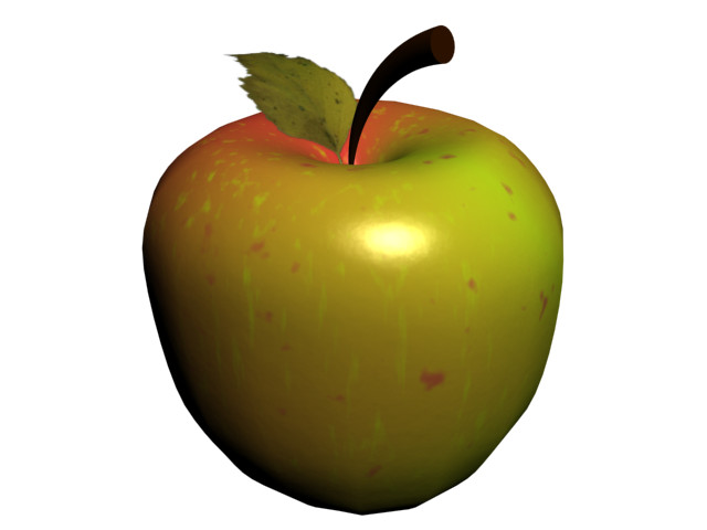 3d apple animation model