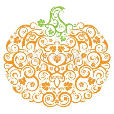 stylized pumpkin vector drawing | Funk Drawing | Clipart library