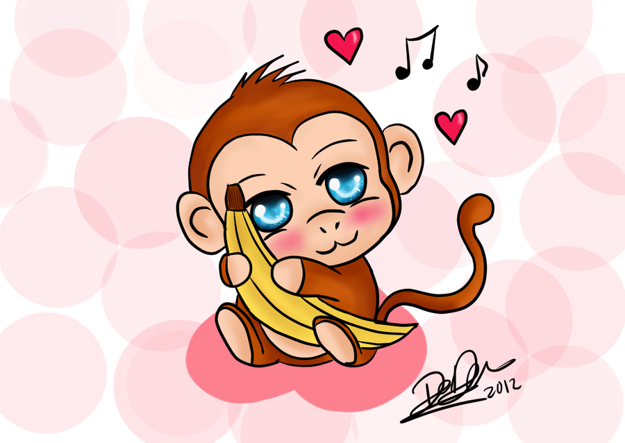Cute Baby Monkey Drawings 