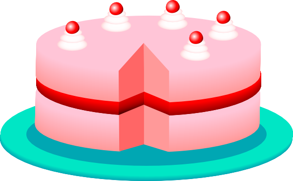 Pink Cake clip art - vector clip art online, royalty free  public 