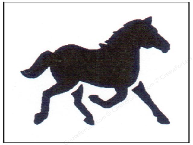 StenSource Painting Stencil Running Horse -- CreateForLess