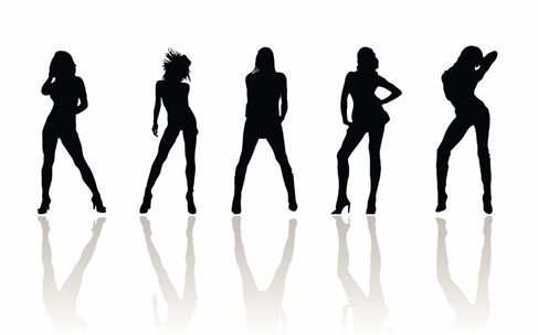 Woman Vector Silhouette - Clipart library