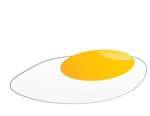 Fried egg SVG Vector file, vector clip art svg file - ClipartsFree