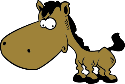 weird horse cartoon - Clip Art Library