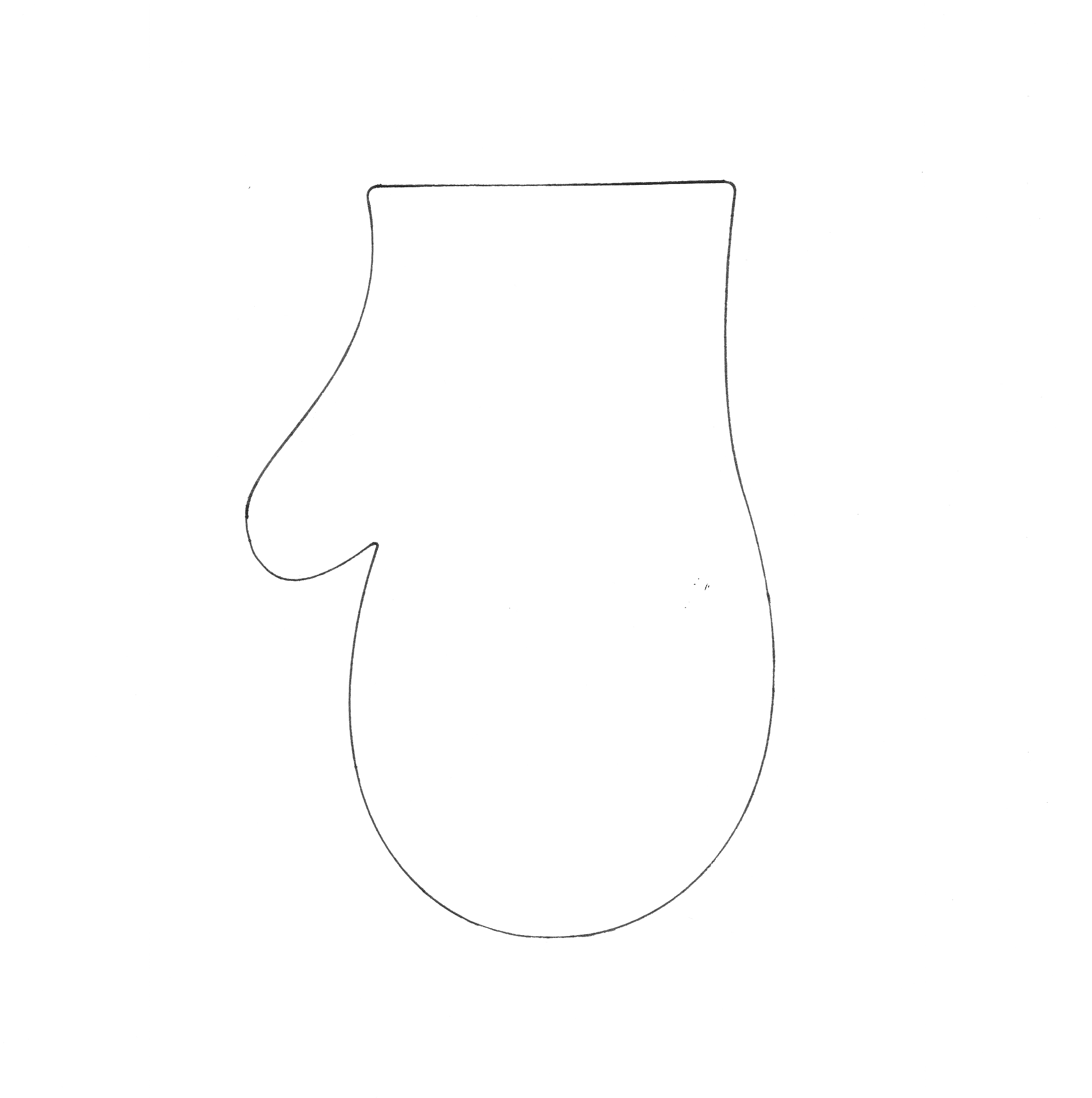 Free Mitten Outline, Download Free Mitten Outline png images, Free